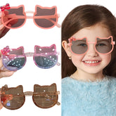 Kids Sunglasses Stylish and Compact Kids Eyewear for Summer (Pink)